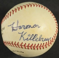 Harmon Killebrew autographed ball